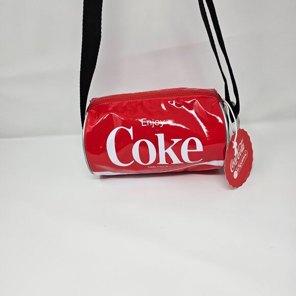Lesportsac NWT Coke Coca-Cola Eva Crossbody Duffle Dynamic Drink - Picture 3 of 10